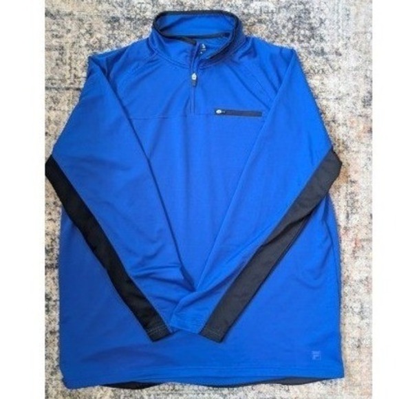 Fila Other - Fila Sport Mens XXL Royal Blue Black Quarter Zip Pullover Athletic Shirt XXL